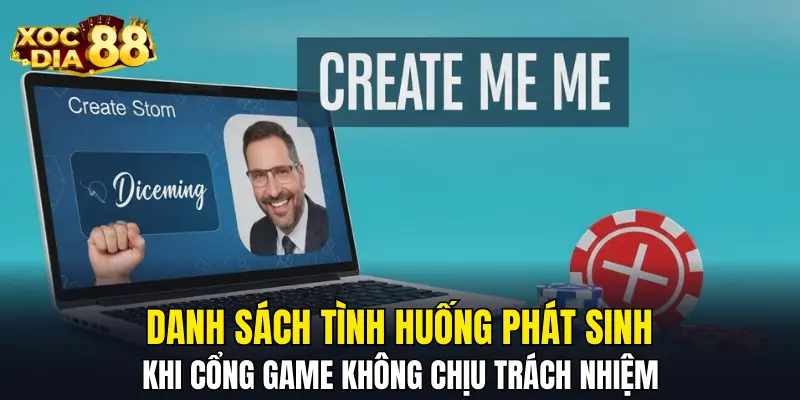 Danh sách tình huống phát sinh khi Cổng game không chịu trách nhiệm