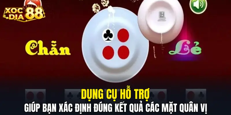 Dụng cụ hỗ trợ giúp bạn xác định đúng kết quả các mặt quân vị