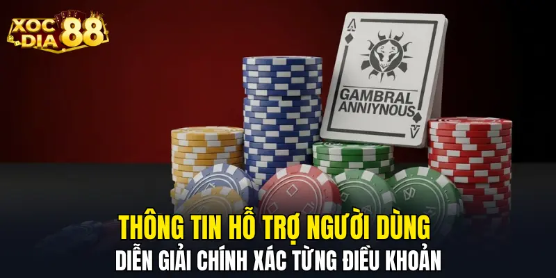 Thông tin hỗ trợ người dùng diễn giải chính xác từng điều khoản